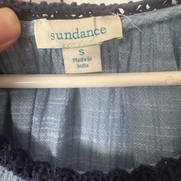 Sundance Embroidered Peasant Top Size S - Picture 8 of 8